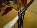 8ft Black 12 plait Classic Australian Bullwhip in Progress B